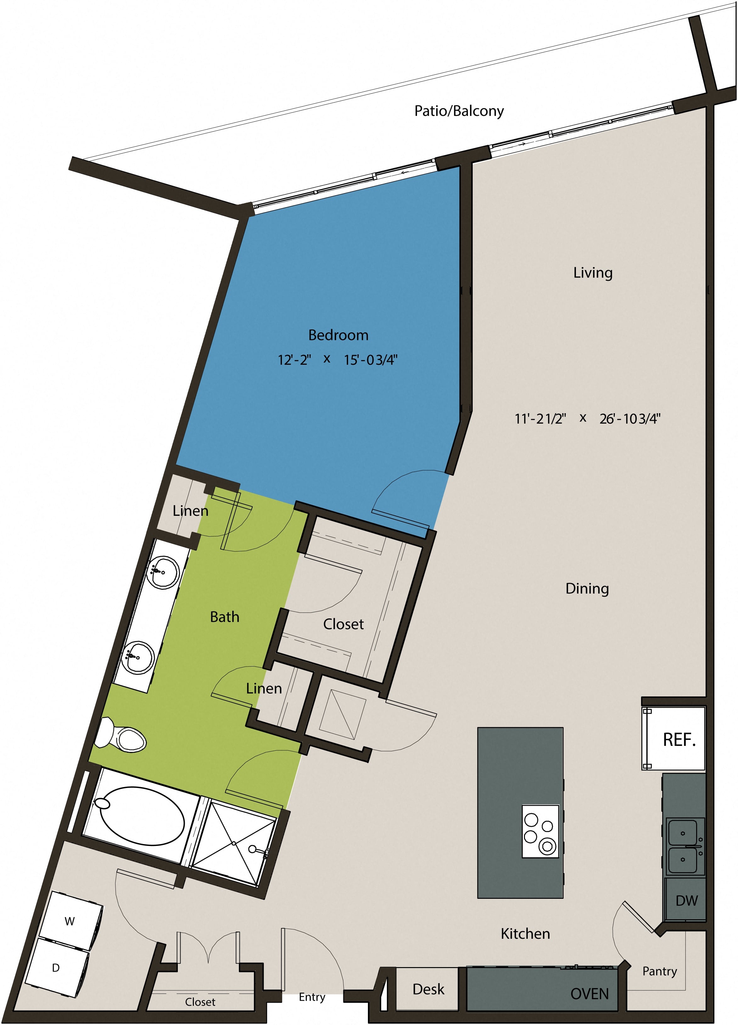 1Q floor plan